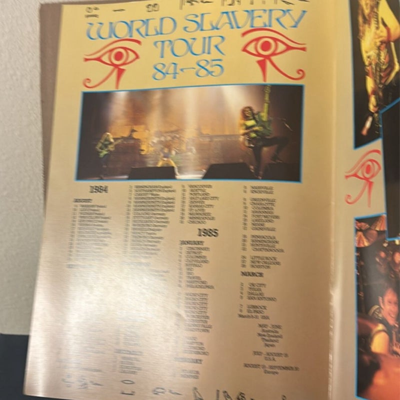 IRON MAIDEN- World Slavery Tour Program 1984-1985 Tour Book Powerslave