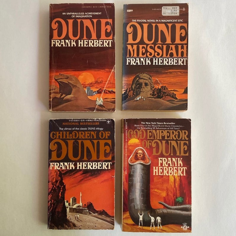 Dune; Dune Messiah; Children of Dune; God Emperor of Dune