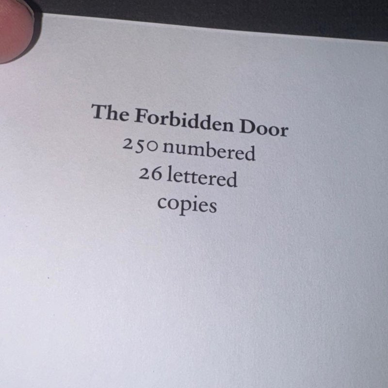 THE FORBIDDEN DOOR LETTERED EDITION OF 26