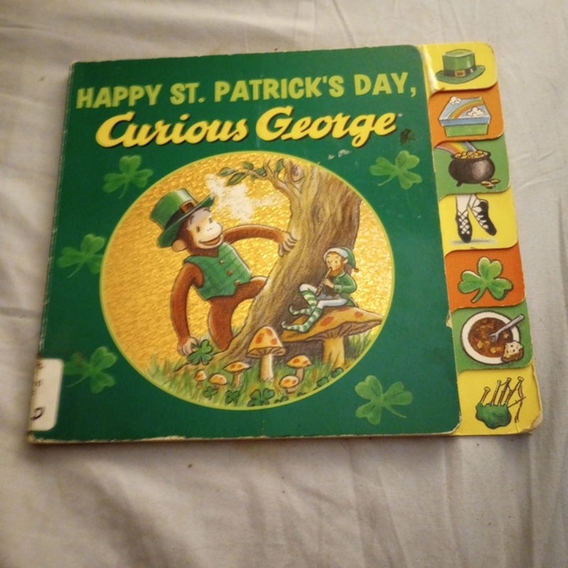 Happy St. Patrick's Day, Curious George Tabbed Board Book