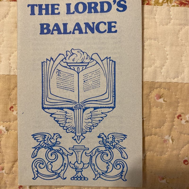 The Lord’s Balance