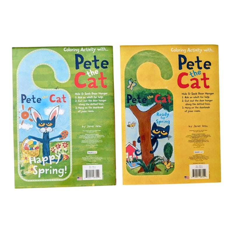 Lot of two Pete the Cat Coloring Activity Books... Brand New... Easter 