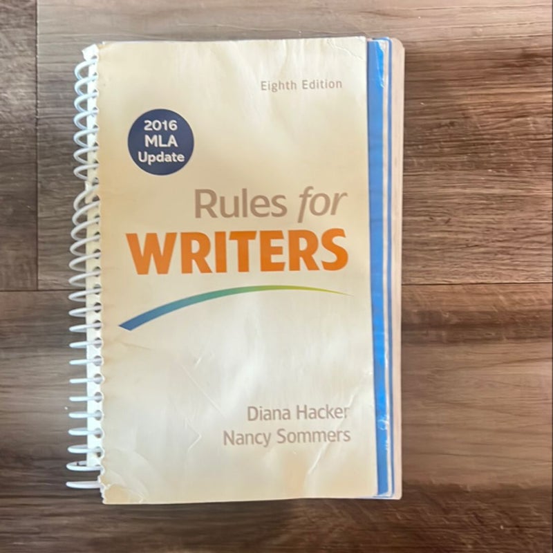 Rules for Writers with 2016 MLA Update