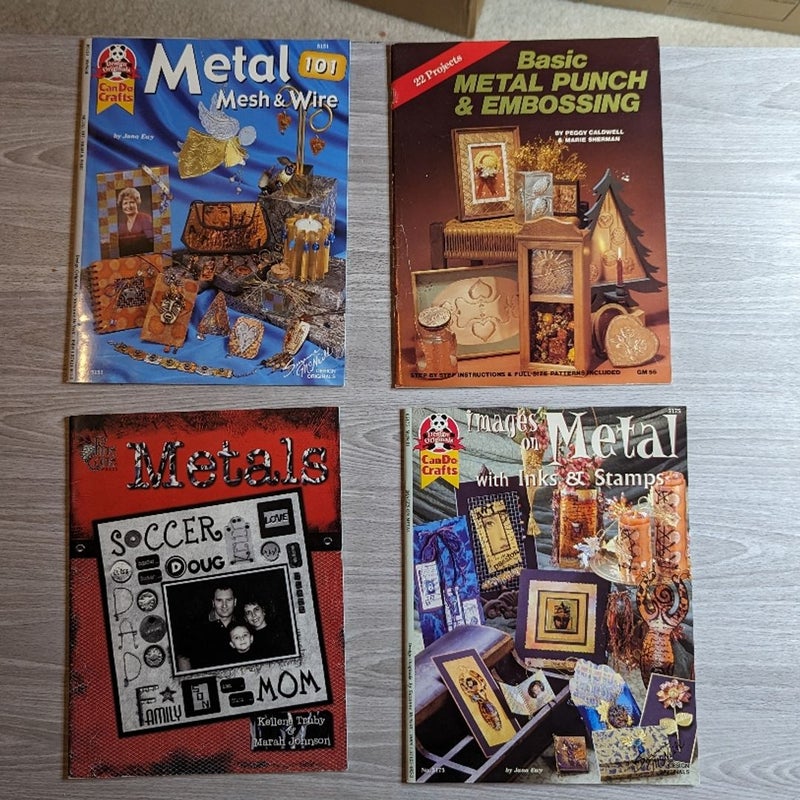 Metal Crafts Book Group of 4