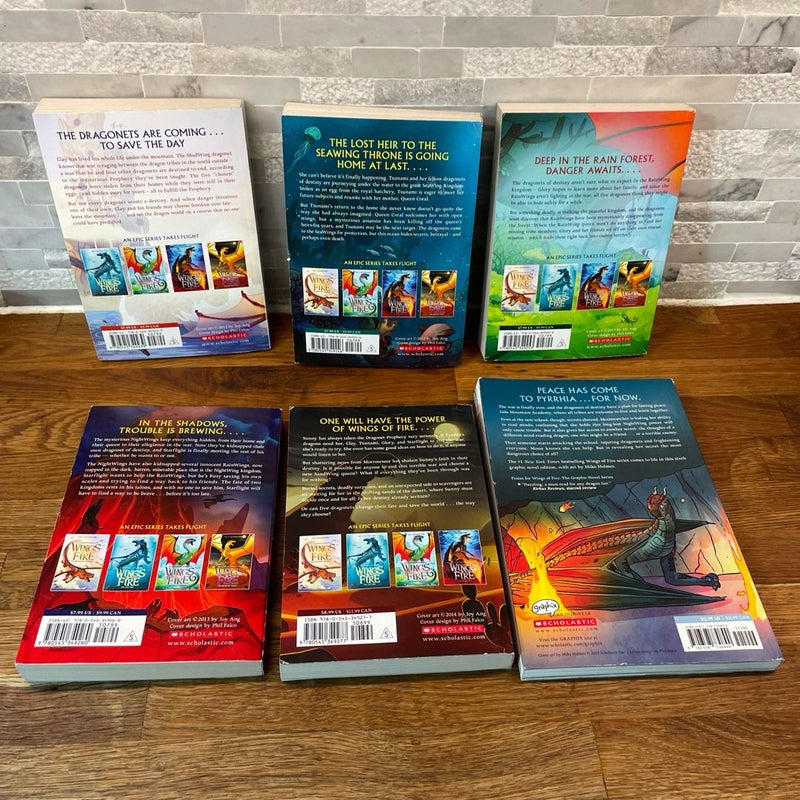 Wings of Fire Books 1-6 