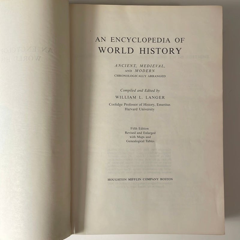 An Encyclopedia of World History