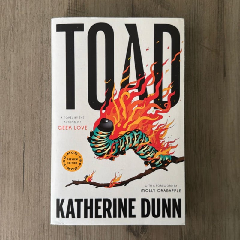 (ARC) Toad by Katherine Dunn