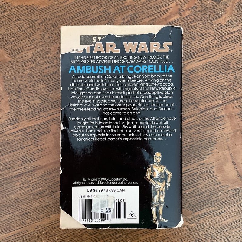 Star Wars Corellian Trilogy - 3 book set