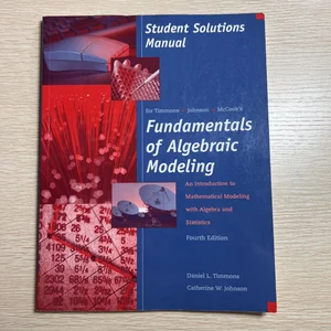 Fundamentals of Algebraic Modeling