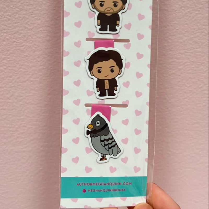 Meghan Quinn Cane Brothers Series Magnetic Bookmarks 