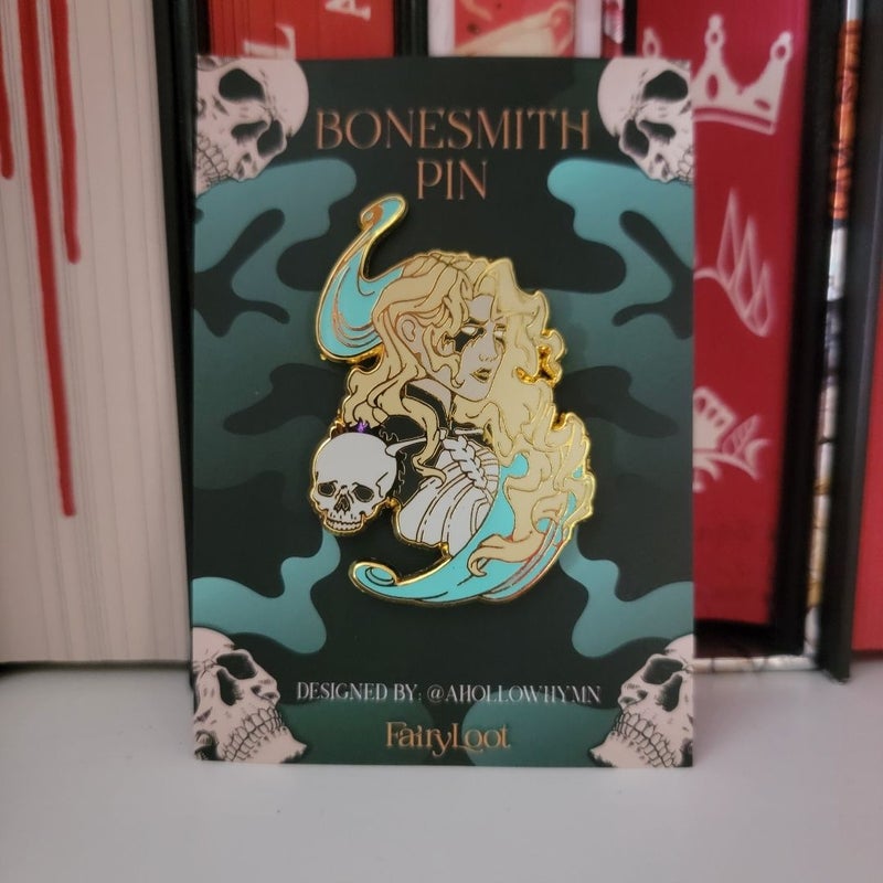 Fairyloot Bonesmith Glow in the Dark Pin 