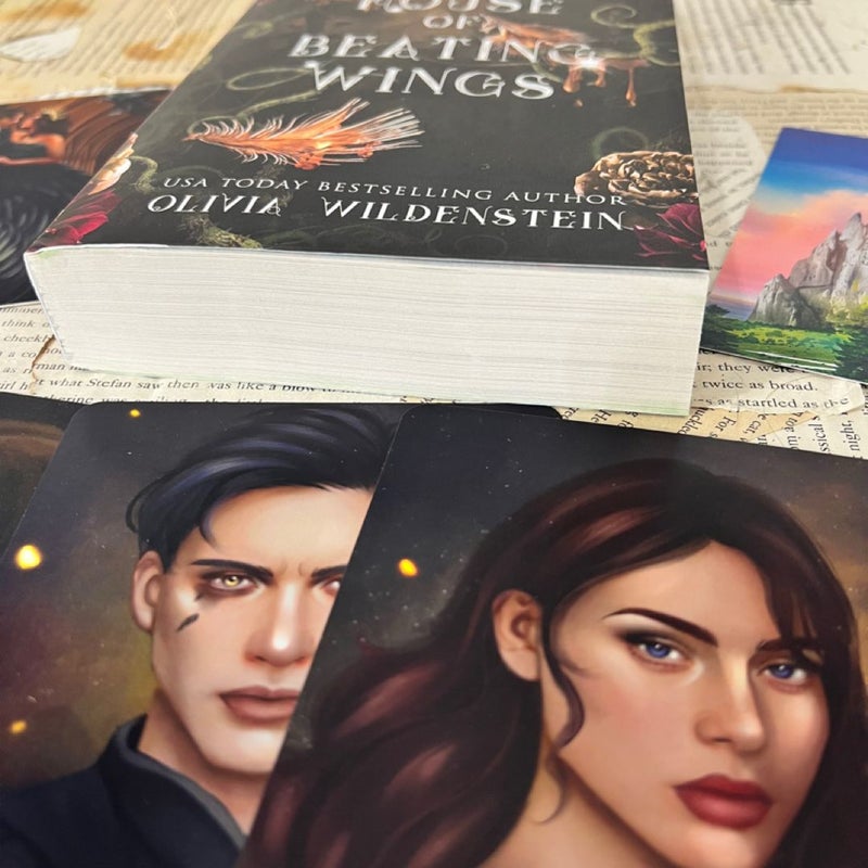 Signed House of Beating Wings by Olivia Wildenstein - Indie Cover