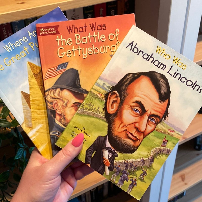 Who Was Abraham Lincoln? BUNDLE 3 Books