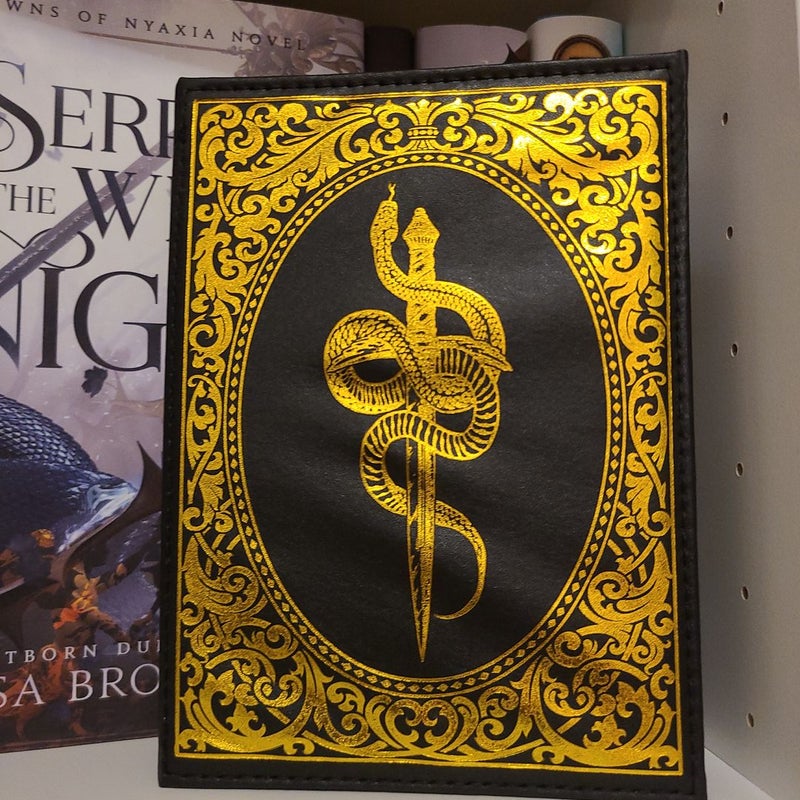 Bookish box The Serpent and the Wings of Night inspired Jewelry book