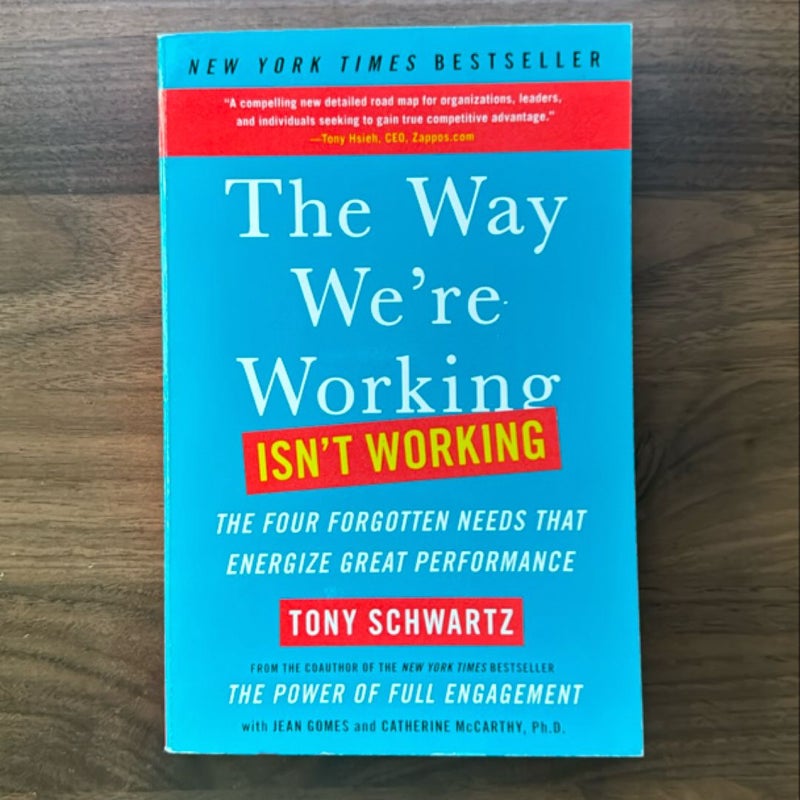 The Way We're Working Isn't Working