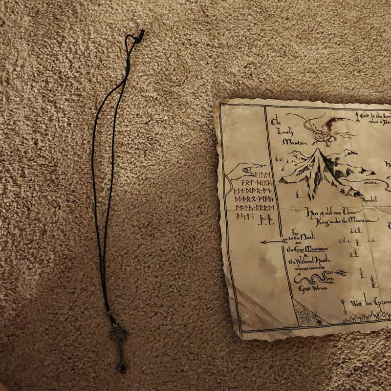 The Hobbit Map & Key