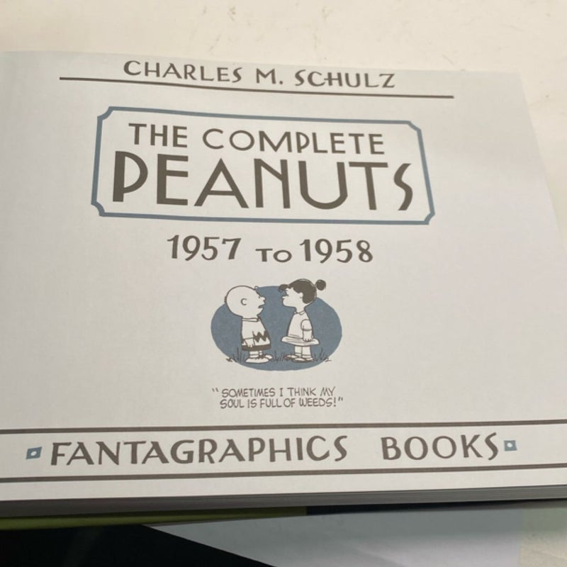 The Complete Peanuts 1957-1958