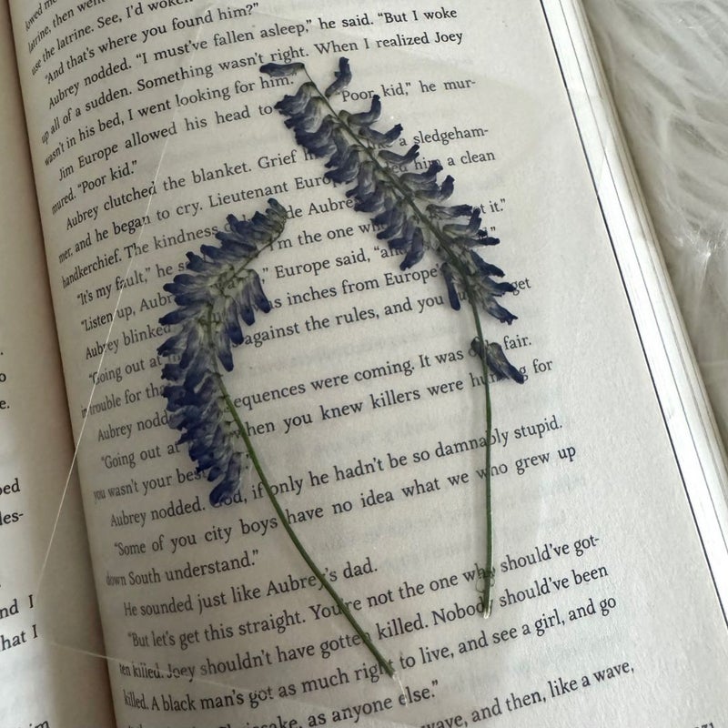 Real Flower Handmade Bookmark