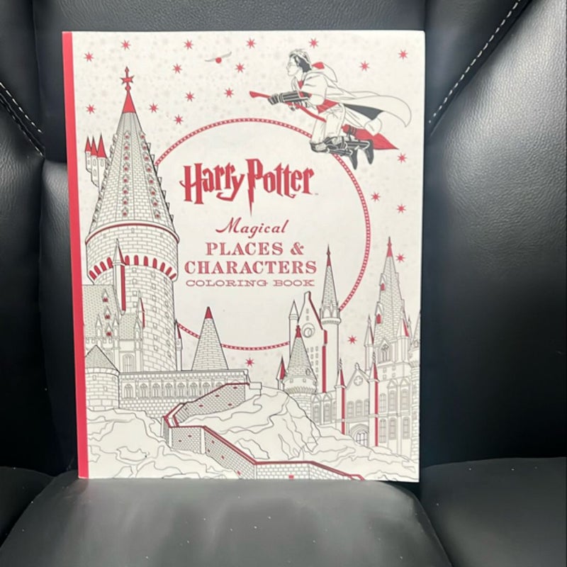 Harry Potter Magical Places and Characters Coloring Book by Scholastic