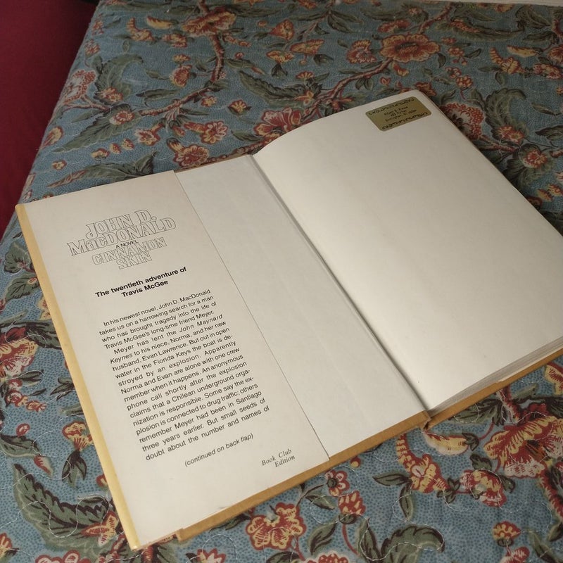 Cinnamon Skin --  Book Club Edition 1982