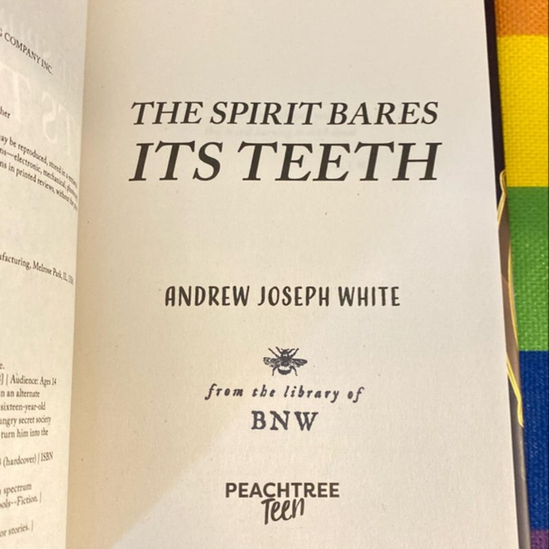 The Spirit Bares Its Teeth DAZZLING BOOKISH NO EDGES