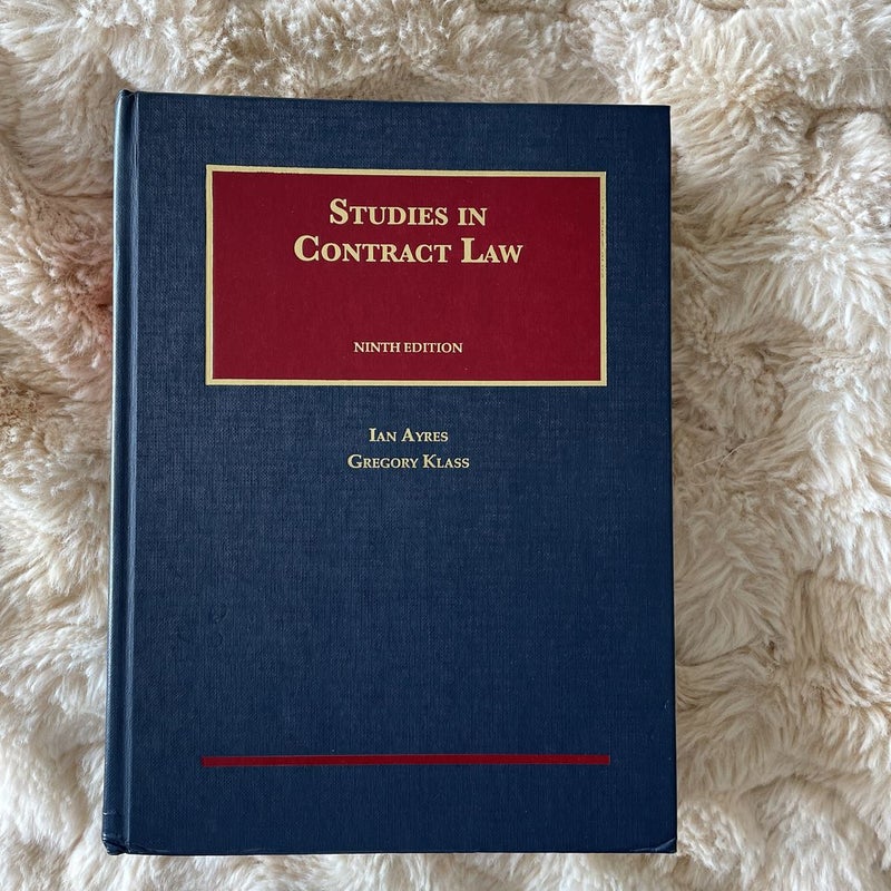 Studies in Contract Law