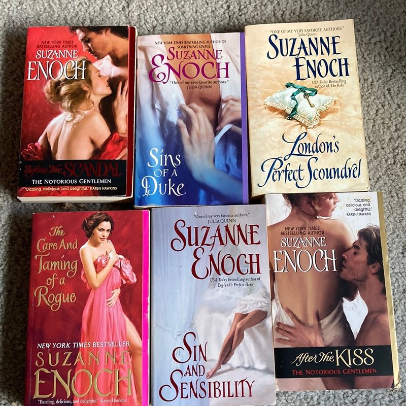 Suzanne Enoch bundle of 6 books