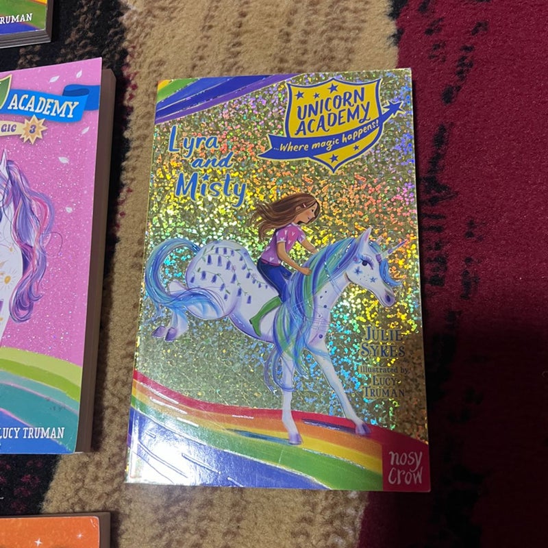  6 books Unicorn Academy Nature Magic Shimmer