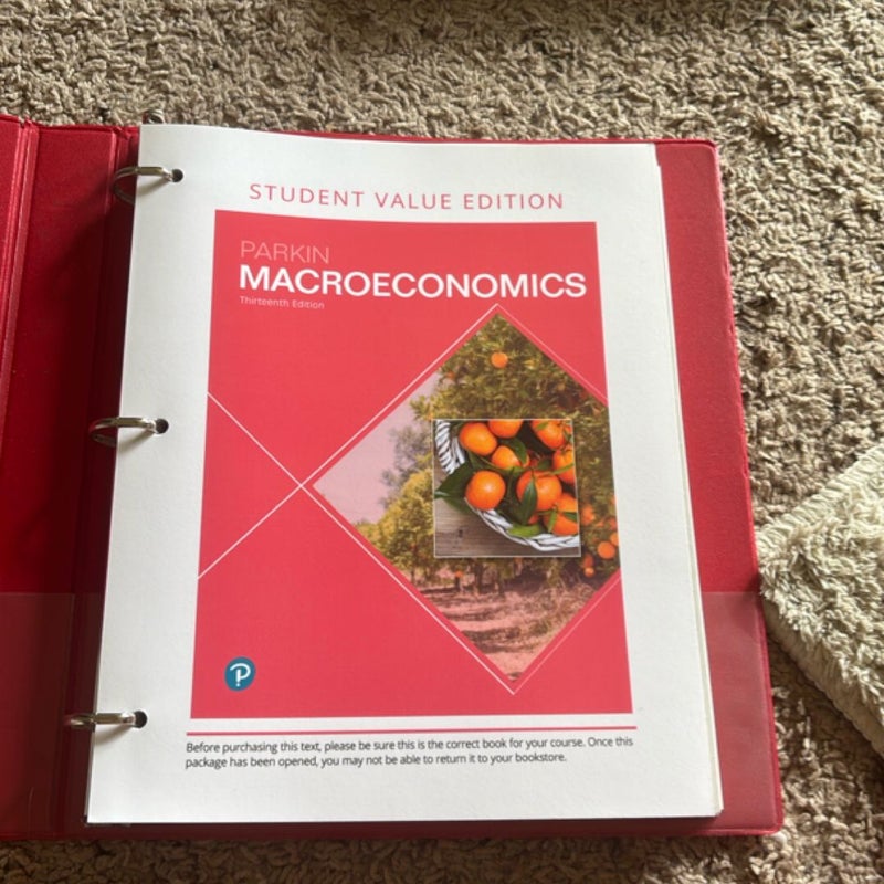 Macroeconomics, Student Value Edition