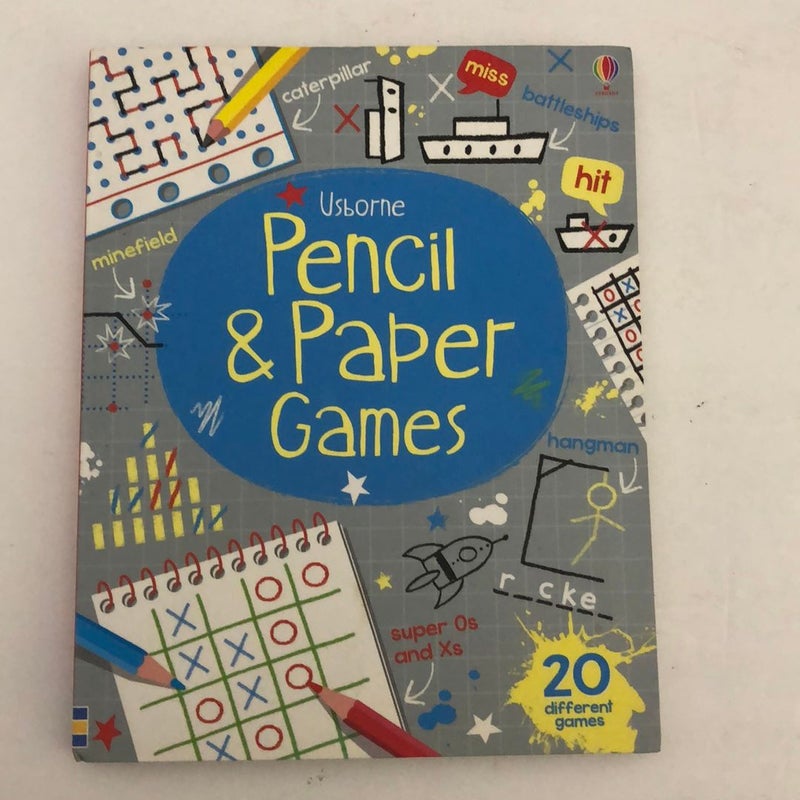 Set of kids books   Pencil and Paper Games & Letter Art