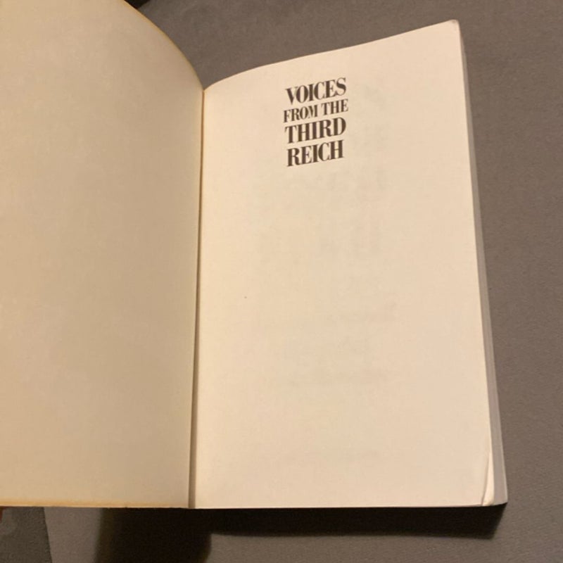 Voices from the Third Reich