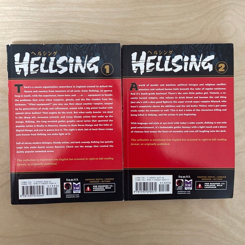 Hellsing Volumes #1 & #2