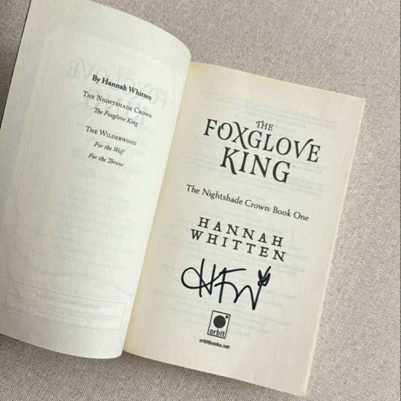 The Foxglove King - Signed ARC