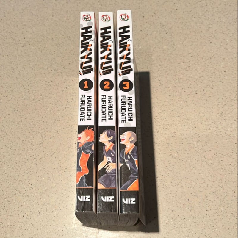 Haikyu!!, Vol. 1,2,&3 Set