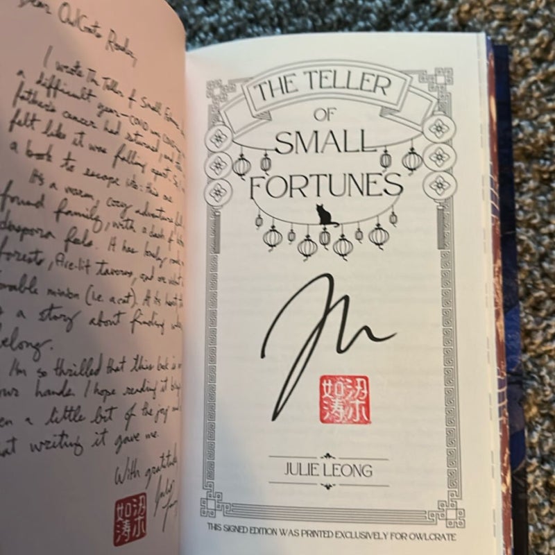 The Teller of Small Fortunes Owlcrate Edition