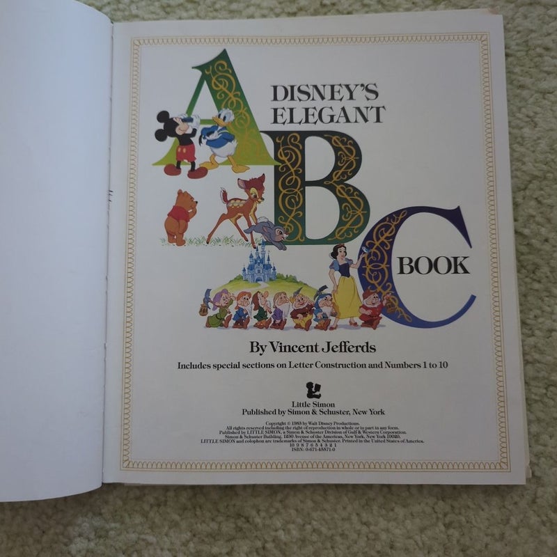 Disney's elegant ABC book 1983