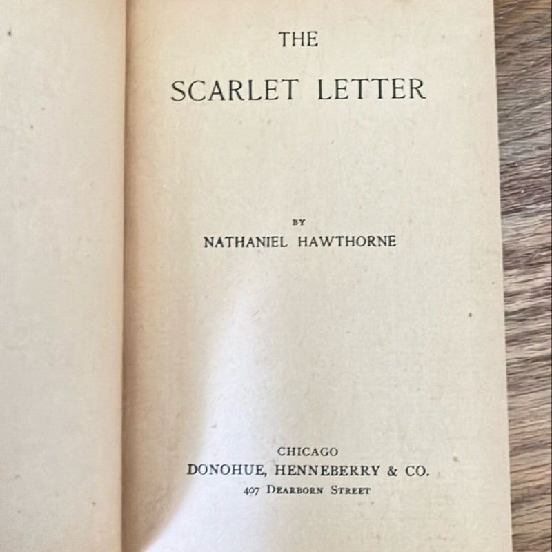 The Scarlet Letter - Rare, Antique Edition 