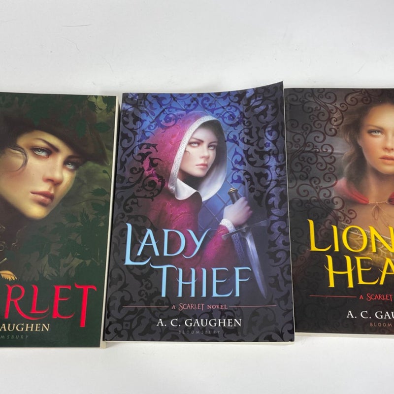 Scarlet Trilogy Lady Thief Lion Heart Complete Series