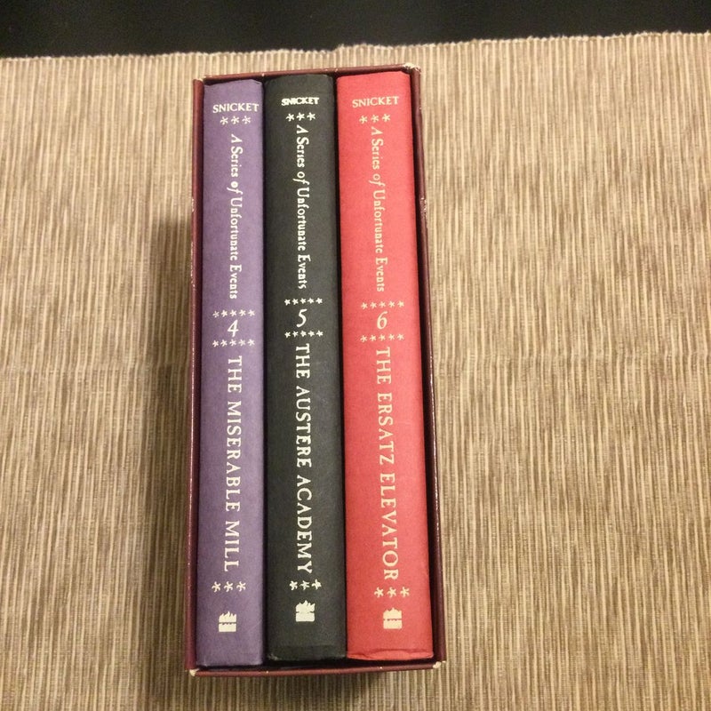 A Series of Unfortunate Events Boxed Set of 3 Books  (Books 4-6)  