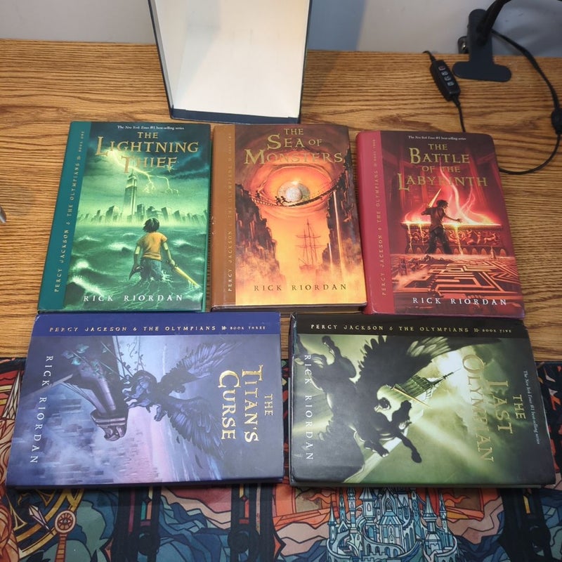 OOP Percy Jackson and the Olympians Hardcover first editions