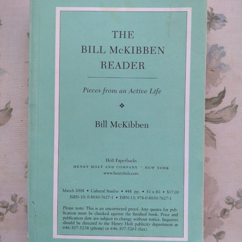 The Bill Mckibben Reader