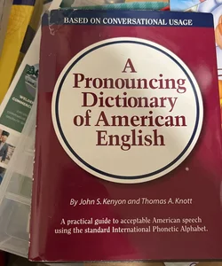 A Pronouncing Dictionary of American English