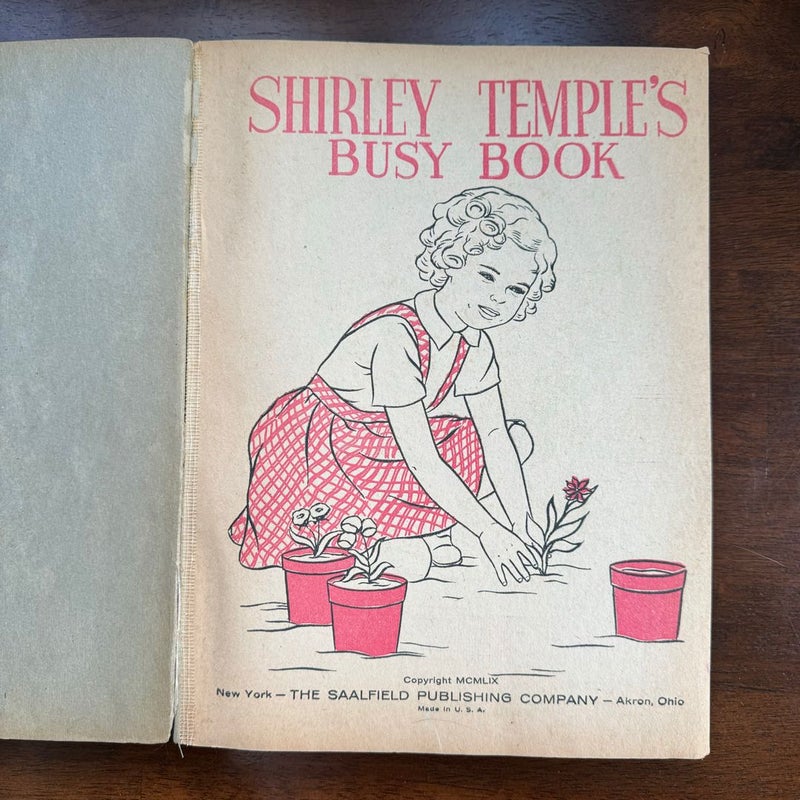 Vintage 1950s/60s Shirley Temple Treasury Book & Busy Book Bundle