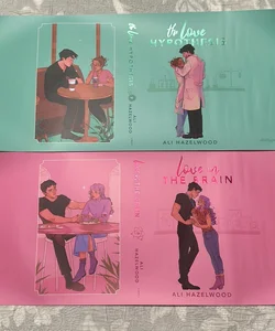 The Love Hypothesis & Love on the Brain Afterlight Dust Jackets