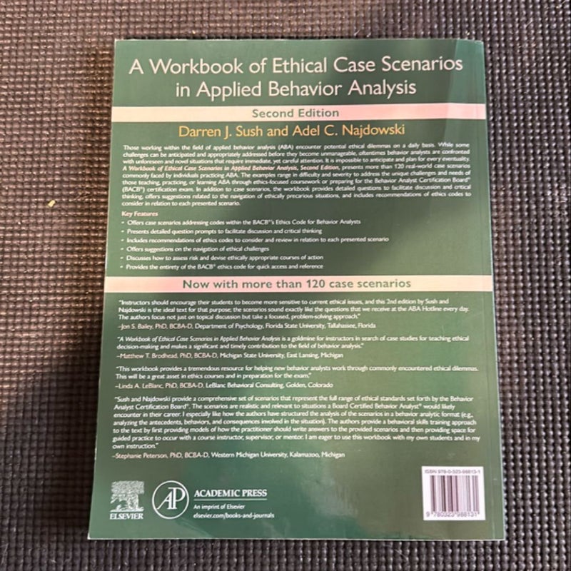 A Workbook of Ethical Case Scenarios in Applied Behavior Analysis