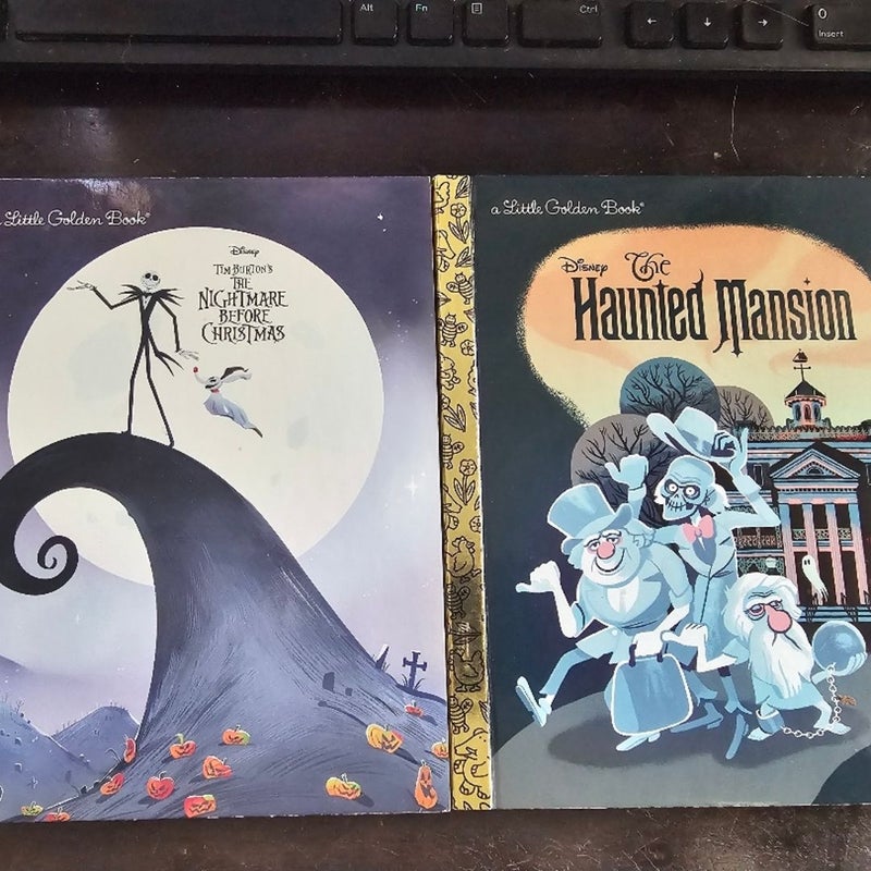Disney Little Golden Books: Haunted Mansion & Nightmare Before Christmas 