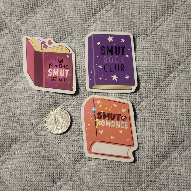 Book & Smut Themed Magnets/Stickers 