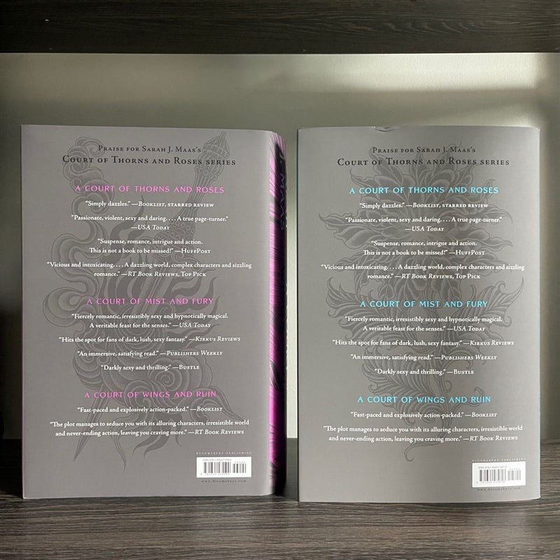 DUST JACKETS ONLY : A Court of Thorns and Roses Dust Jacket Set
