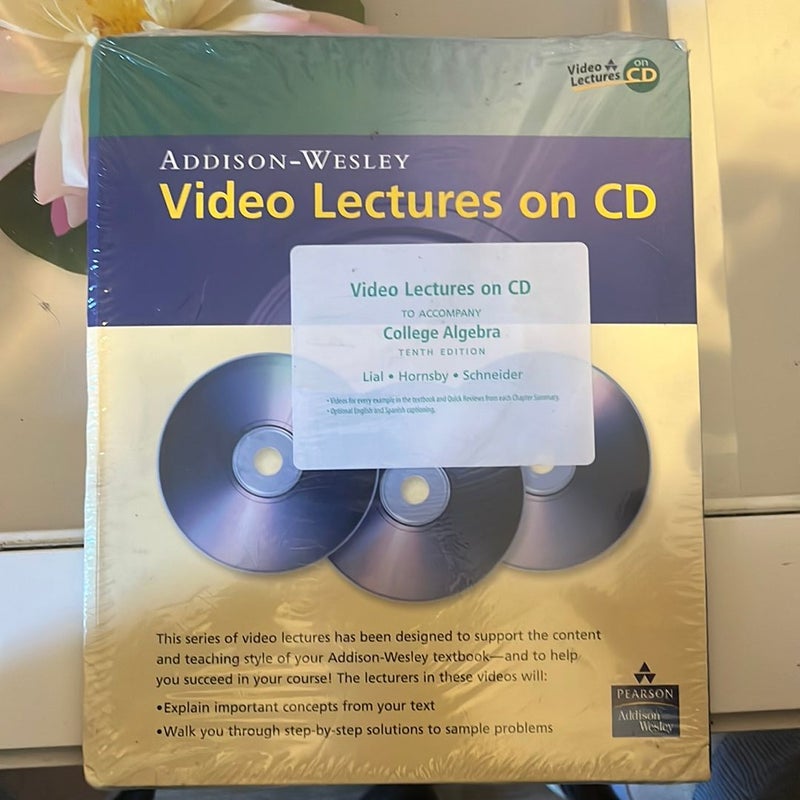 Video Lectures on CD with Optional Captioning for College Algebra