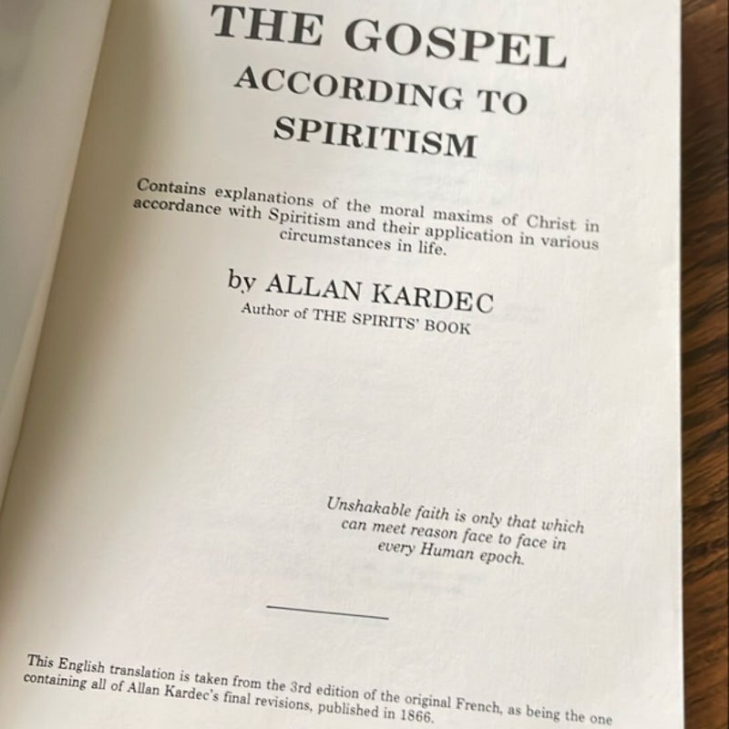 The Gospel According to Spiritism